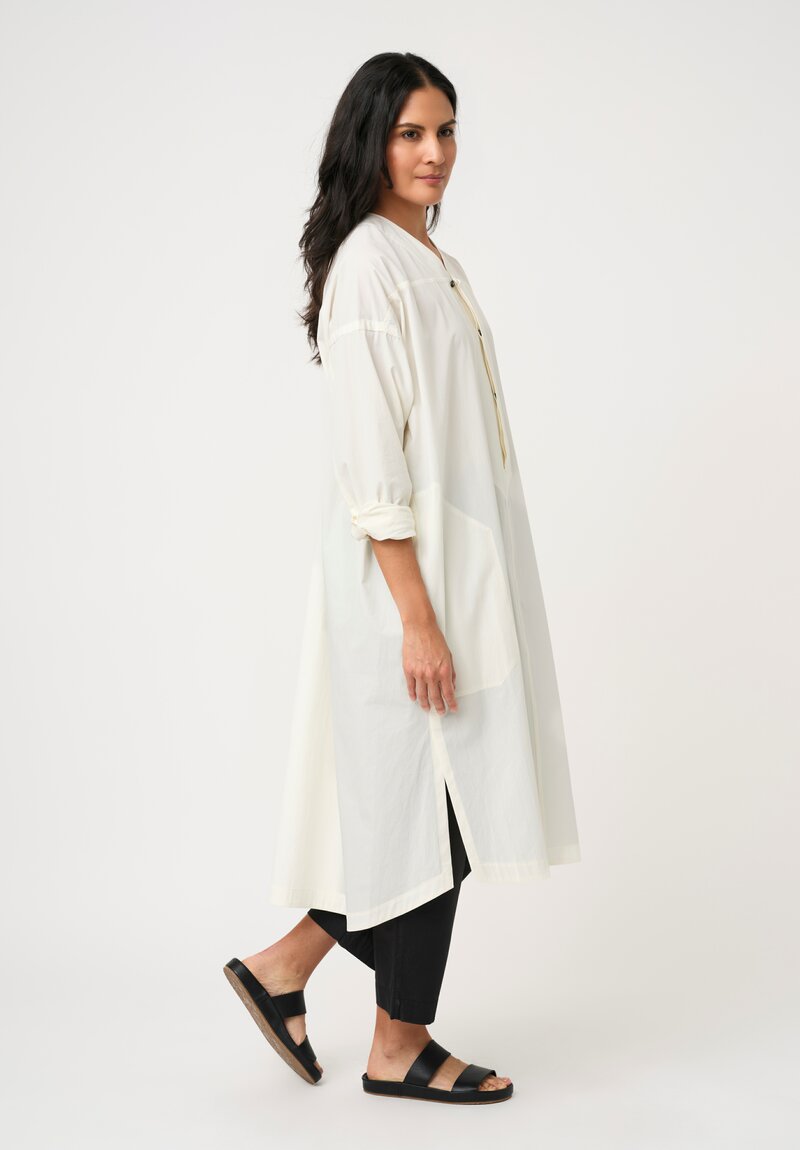 Jan-Jan Van Essche Cotton Shirting Tunic in White
