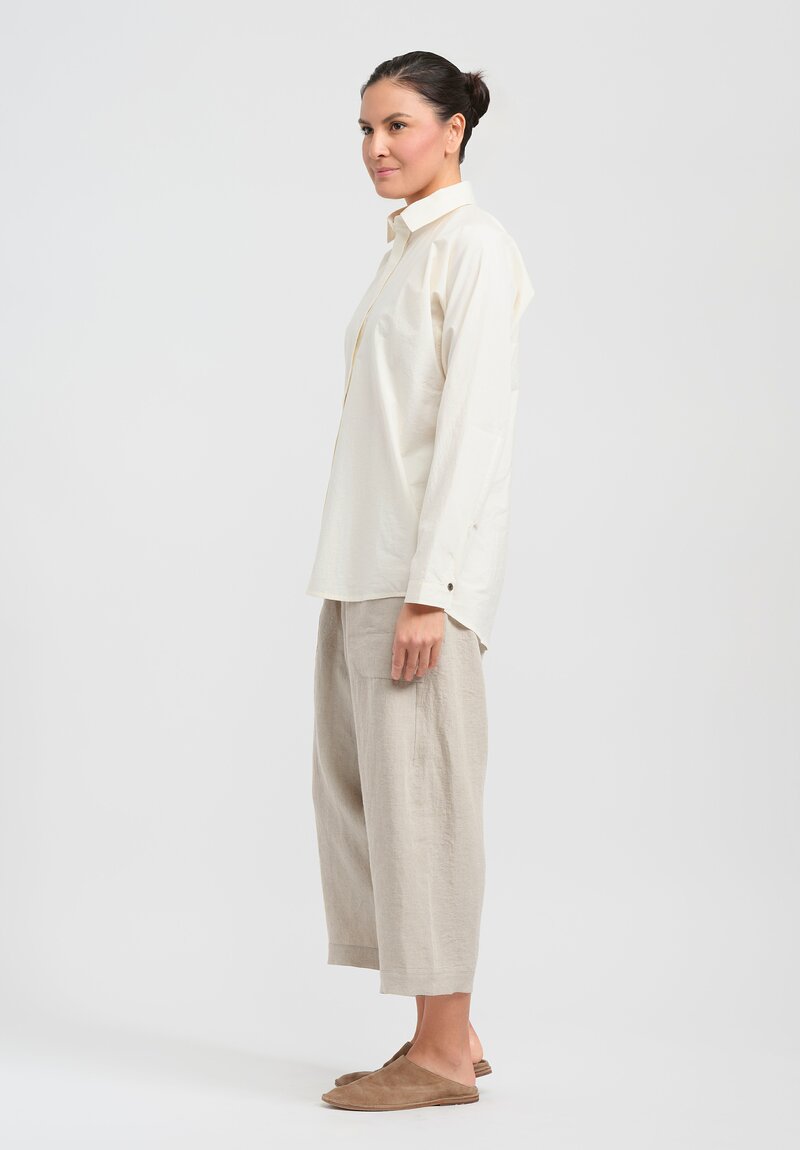 Jan-Jan Van Essche Linen Cloth Trousers in Natural	