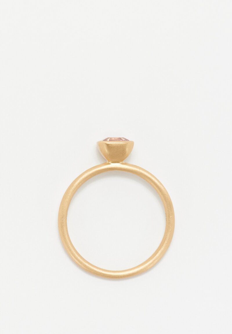 Kimberly Collins 18K Pink Garnet Yumdrop Ring .74 Ct	
