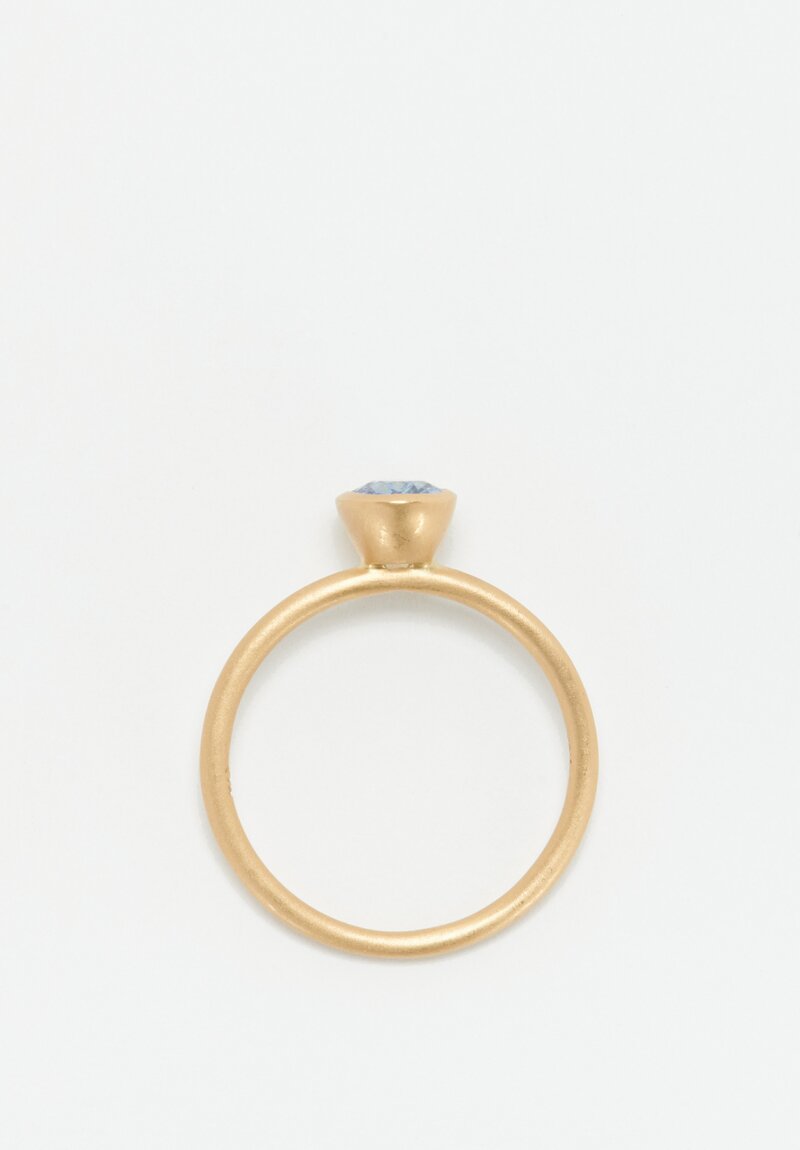 Kimberly Collins 18K Blue Sapphire Yumdrop Ring .97 Ct	