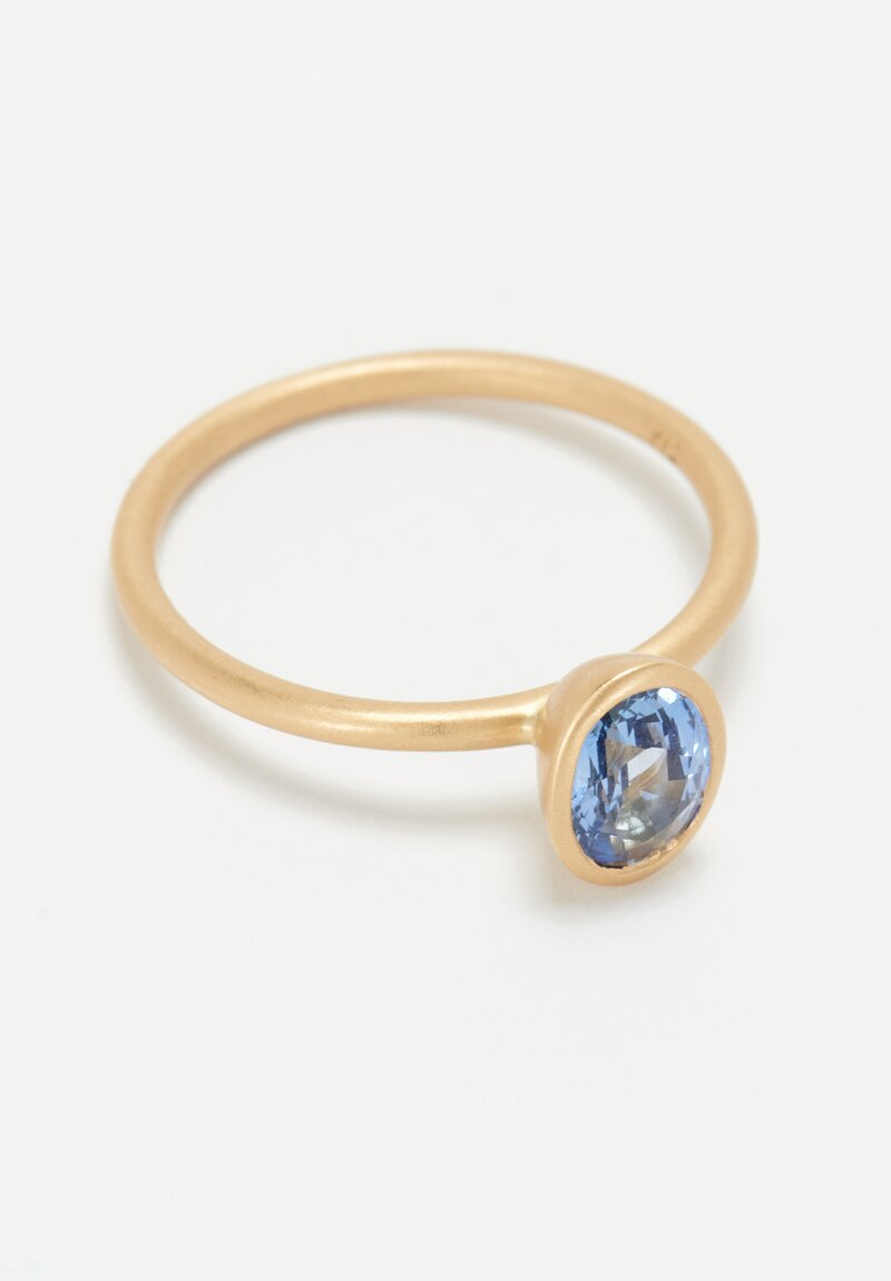 Kimberly Collins 18K Blue Sapphire Yumdrop Ring .97 Ct	