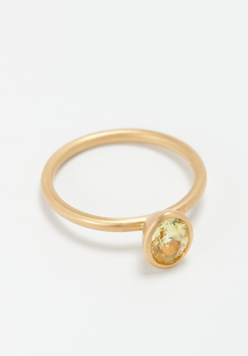 Kimberly Collins 18K Bi-Color Sapphire Yumdrop Ring .69 Ct	