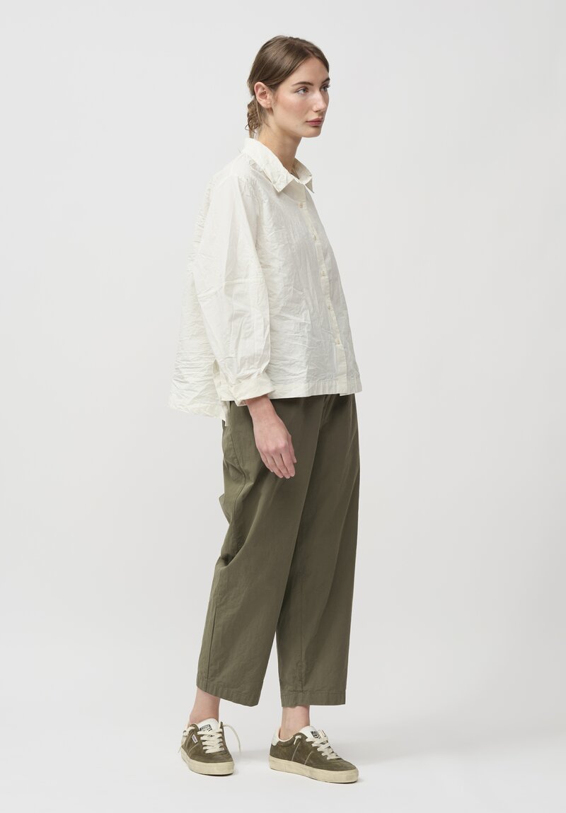 Casey Casey Paper Cotton Elena Shirt in White	