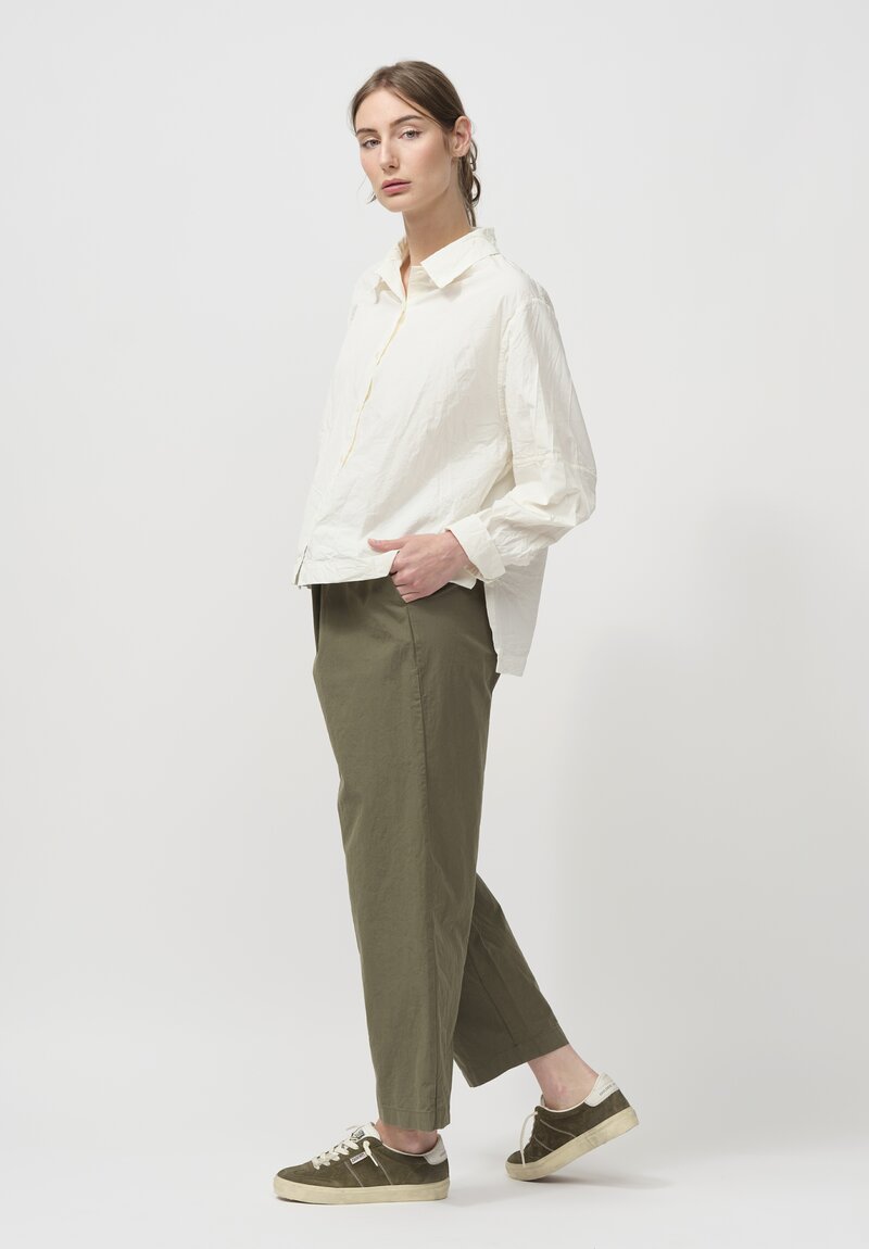 Casey Casey Paper Cotton Elena Shirt in White	