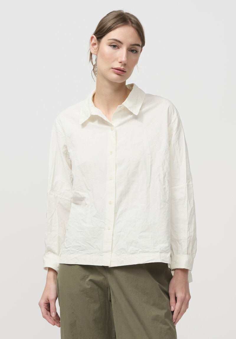 Casey Casey Paper Cotton Elena Shirt in White	