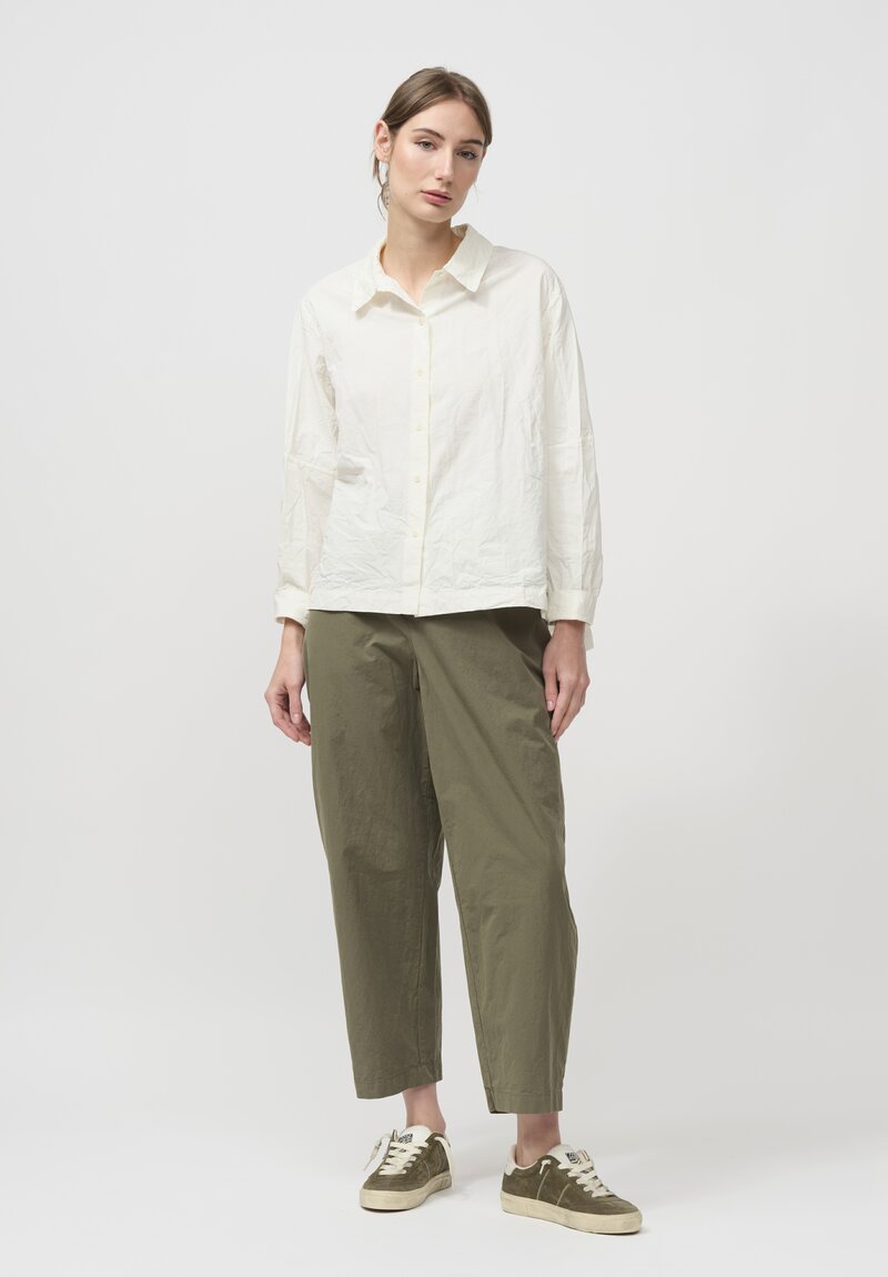 Casey Casey Paper Cotton Elena Shirt in White	