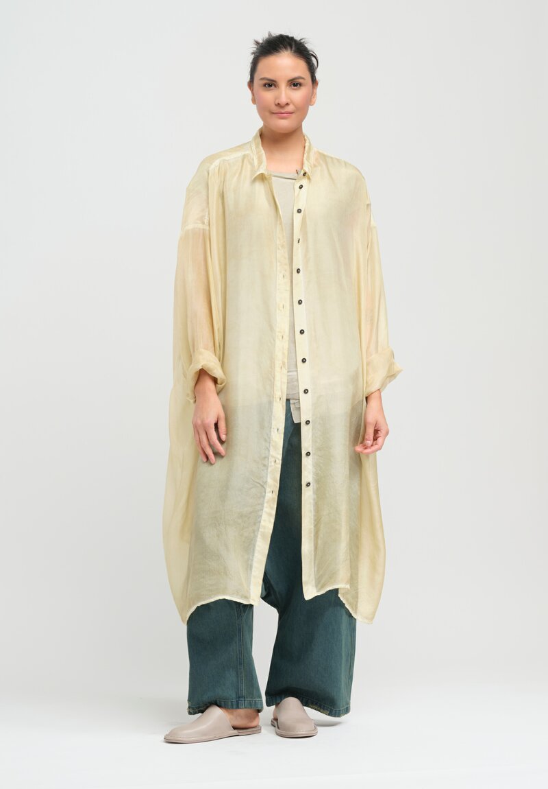 Rundholz Dip Silk Mist Tunic in Wax Cloud Natural