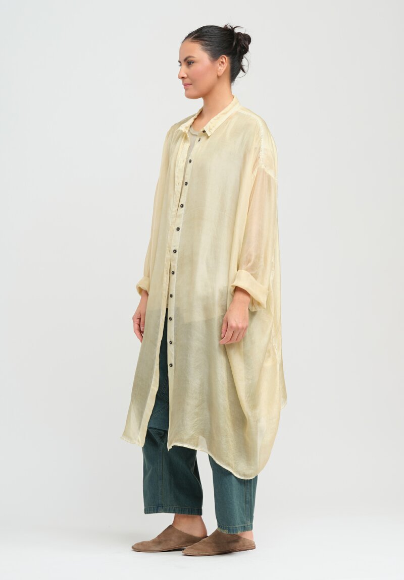 Rundholz Dip Silk Mist Tunic in Wax Cloud Natural