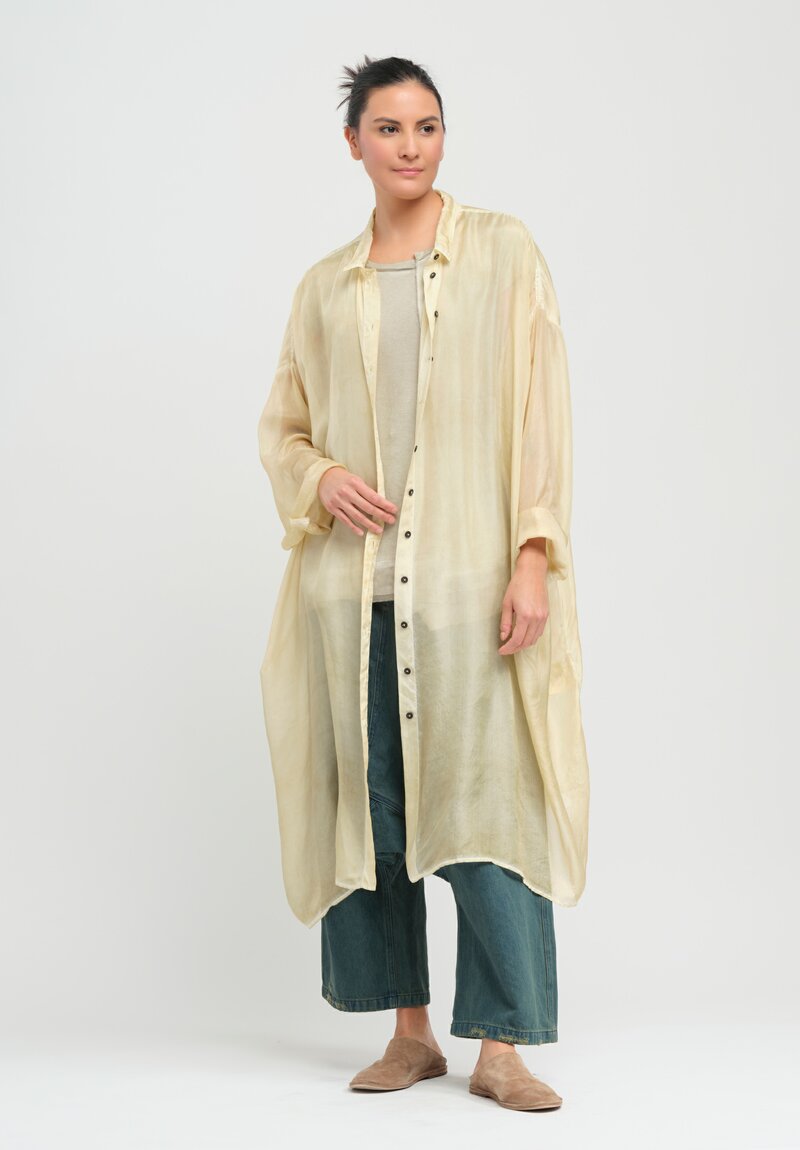 Rundholz Dip Silk Mist Tunic in Wax Cloud Natural