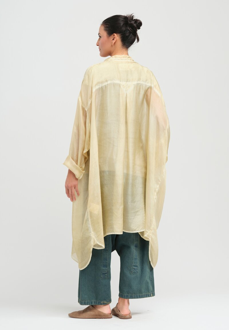 Rundholz Dip Silk Mist Tunic in Wax Cloud Natural