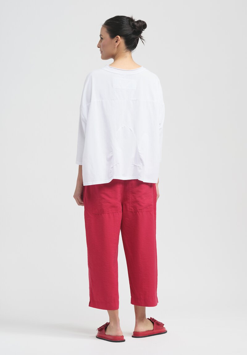 Rundholz Black Label Labeltone Drawstring Pants in Chili Red	