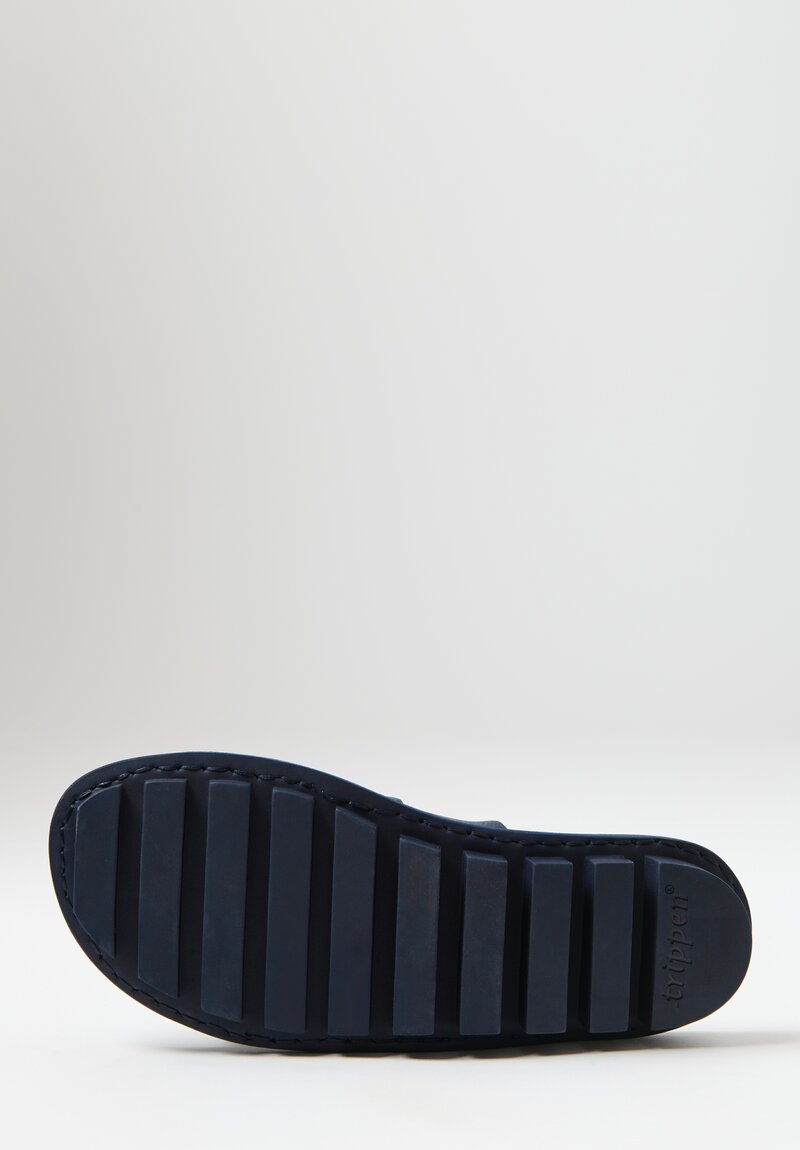 Trippen Drift Sandal in Navy Blue