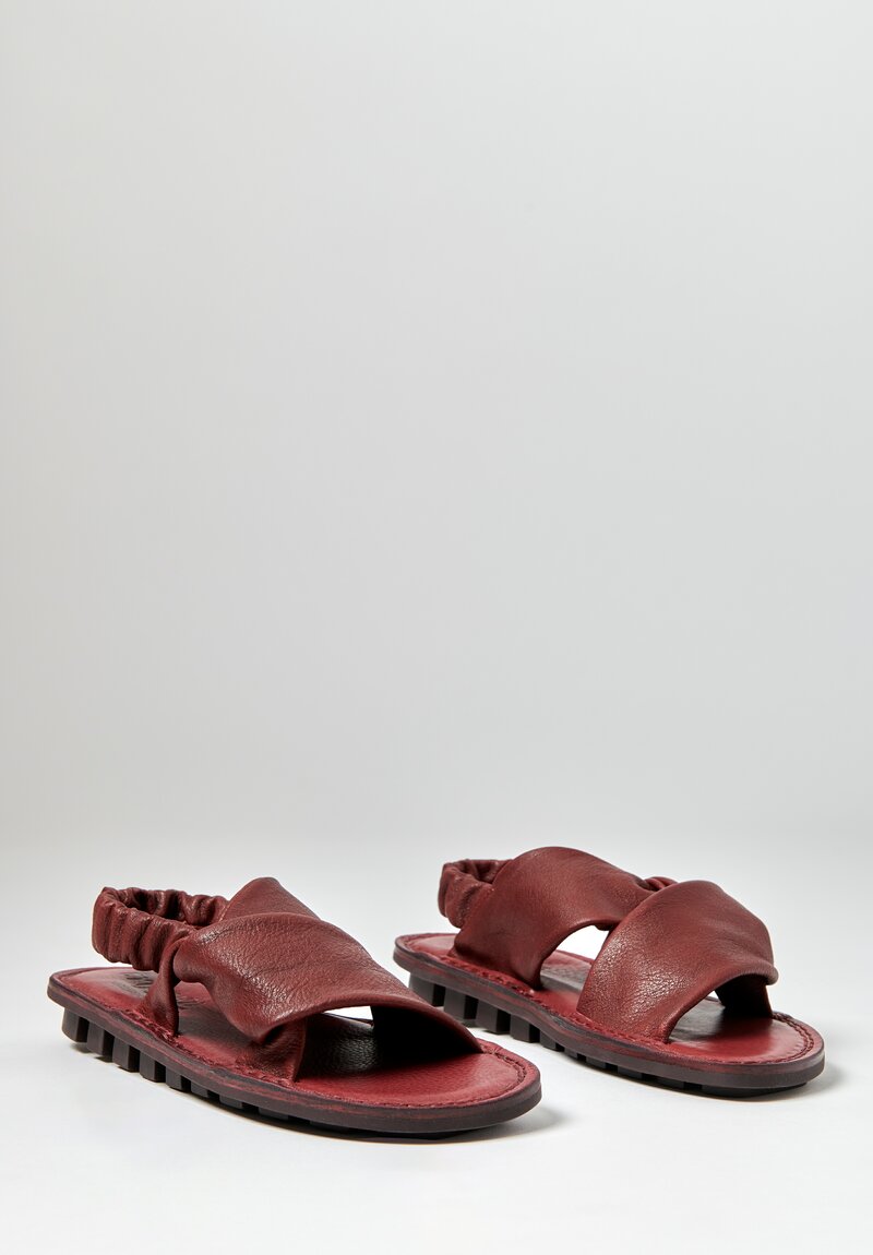 Trippen Embrace Sandal in Wine Red	