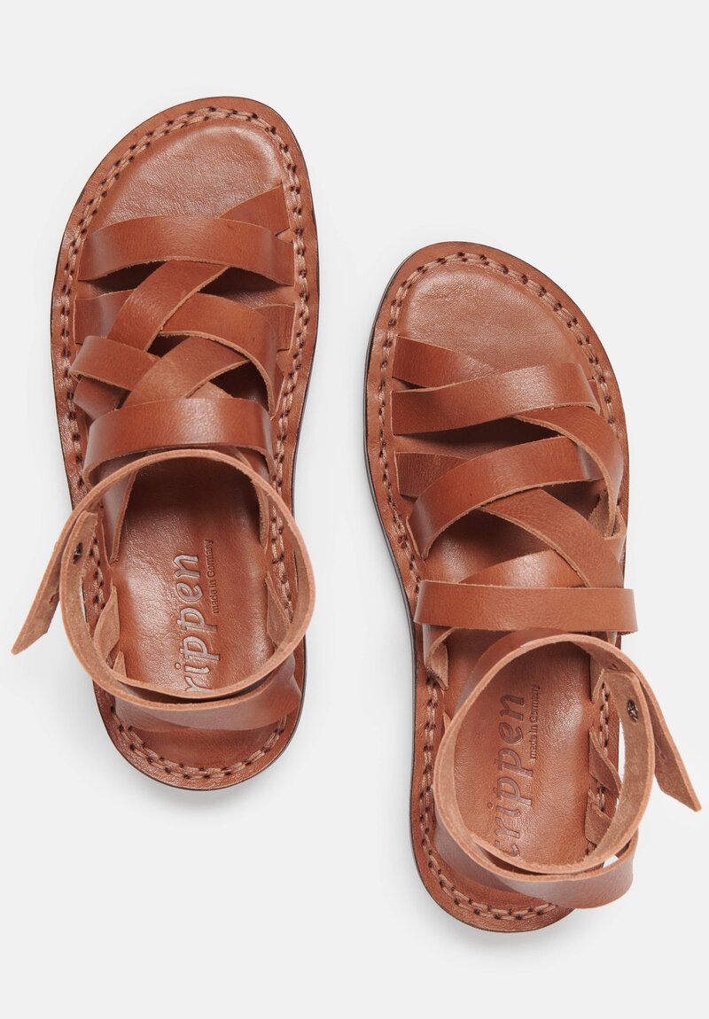 Trippen Nepal Sandal in Siena Brown