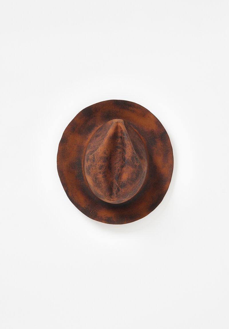 Horisaki Design & Handel Beaver Felt Easy Burnt Hat in Khaki	
