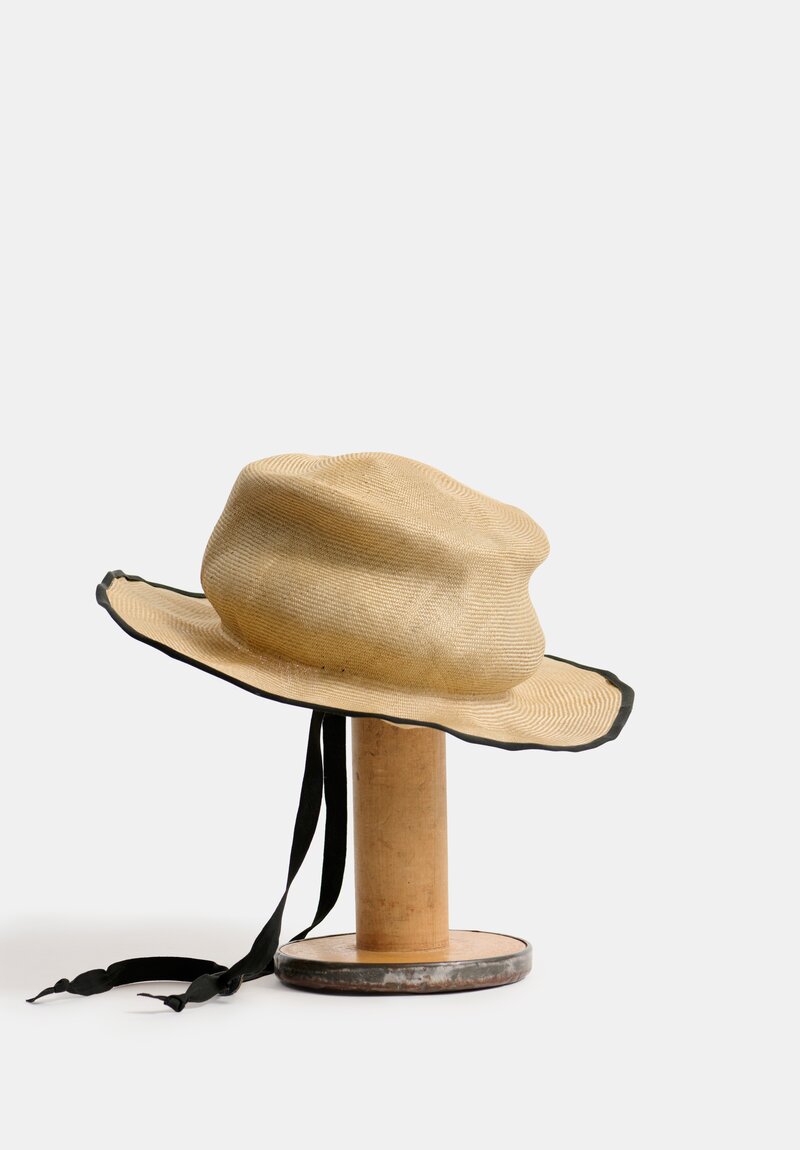Horisaki Design & Handel Sisal Straw Hat in Natural Antique Iron