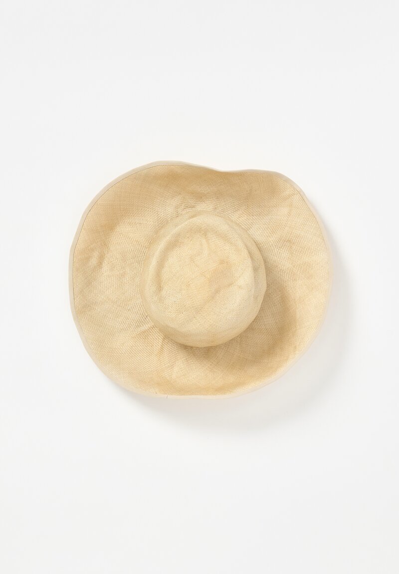 Horisaki Design & Handel Antique Sisal Straw Hat in Iron	