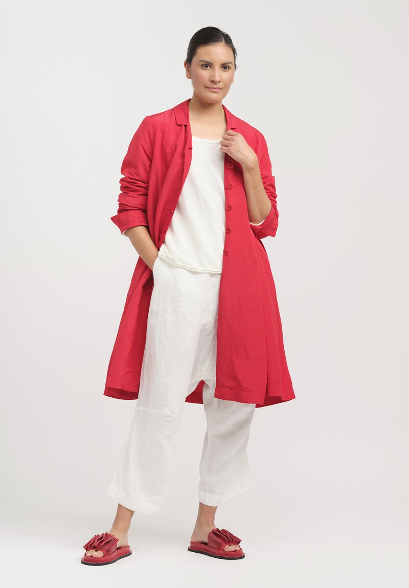 Rundholz Black Label Relaxed Swing Coat in Chili Red