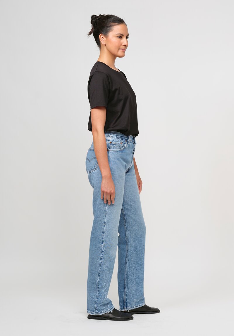 RE/DONE Cotton 90's Jean in Medium Wash Indigo	