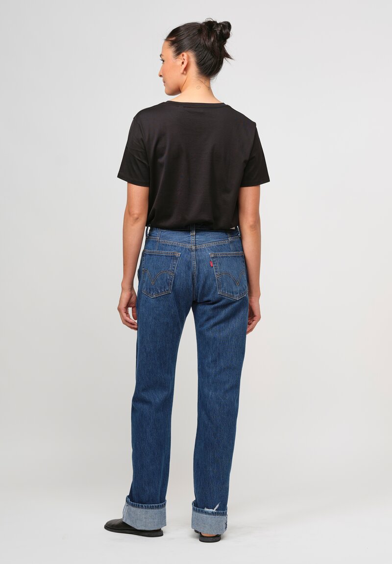 RE/DONE Cotton 90's Jean in Dark Wash Indigo	