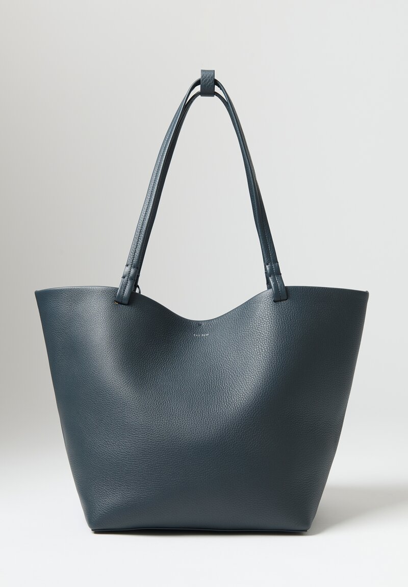 The Row Leather Park Tote Bag in Virginia Blue	