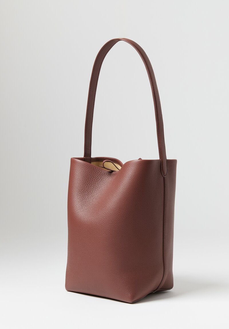 The Row Medium North South Park Tote in Burnt Wood Brown
