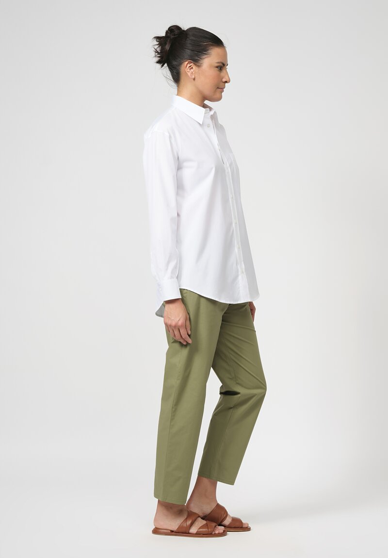 Antonelli Stretch Cotton Penelope Pants in Khaki Green