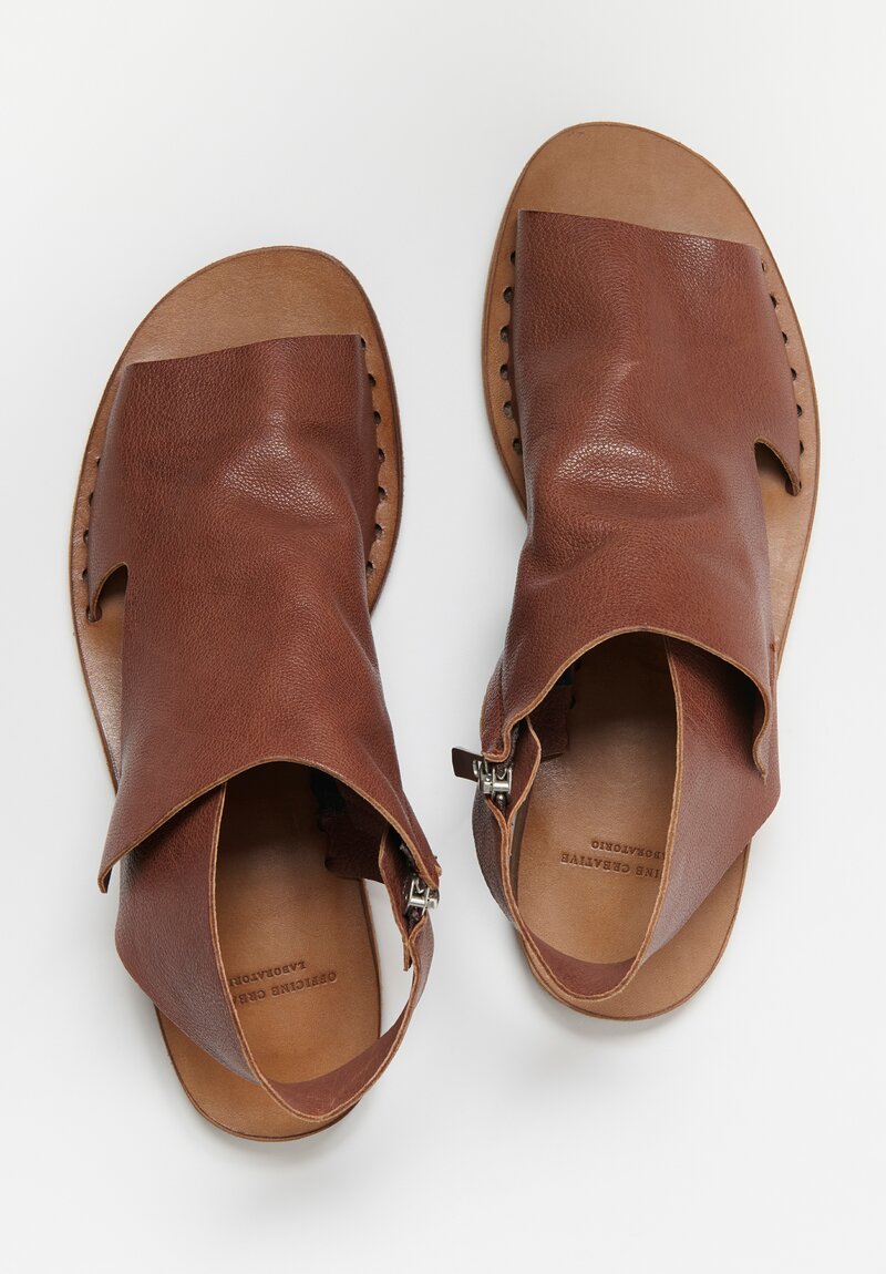 Officine Creative Leather Ignis Sandals in Brown	