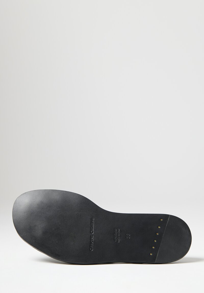 Officine Creative Leather Cybille Sandals in Black	