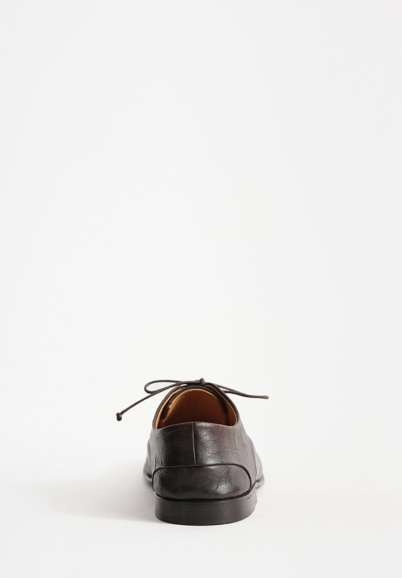 Marsèll Leather Stucco Derby in Dark Brown	