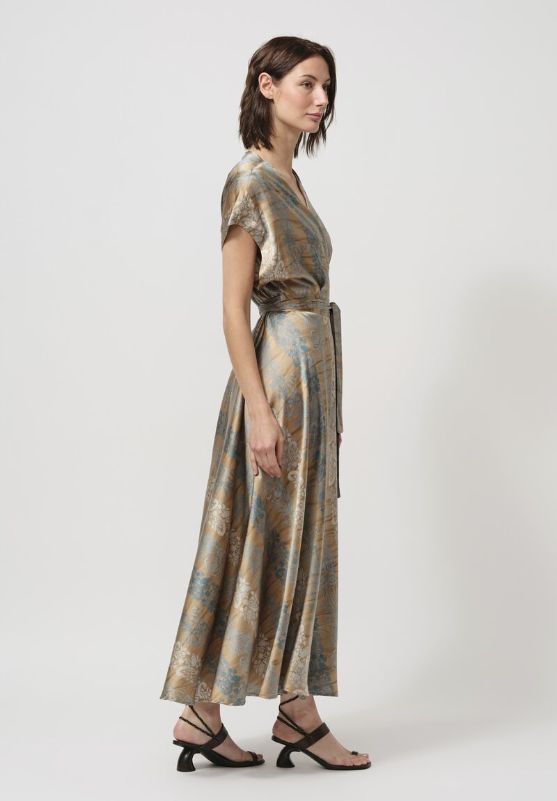 Pierre-Louis Mascia Silk Adanastr Dress in Garland Stripes