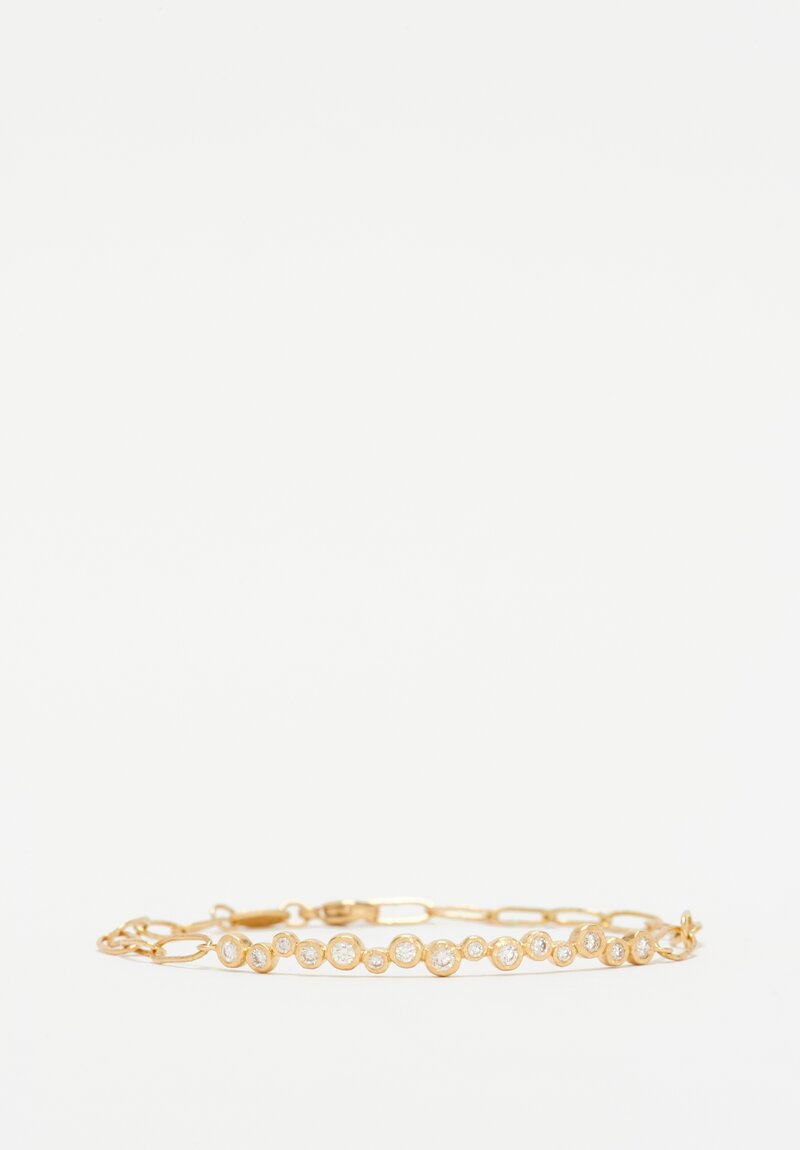 Yasuko Azuma 18k, Diamond Bubble Chain Bracelet	