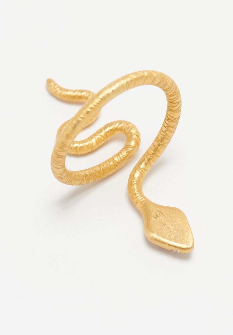 Lika Behar 22K, Diamonds 'Snake' Ring	