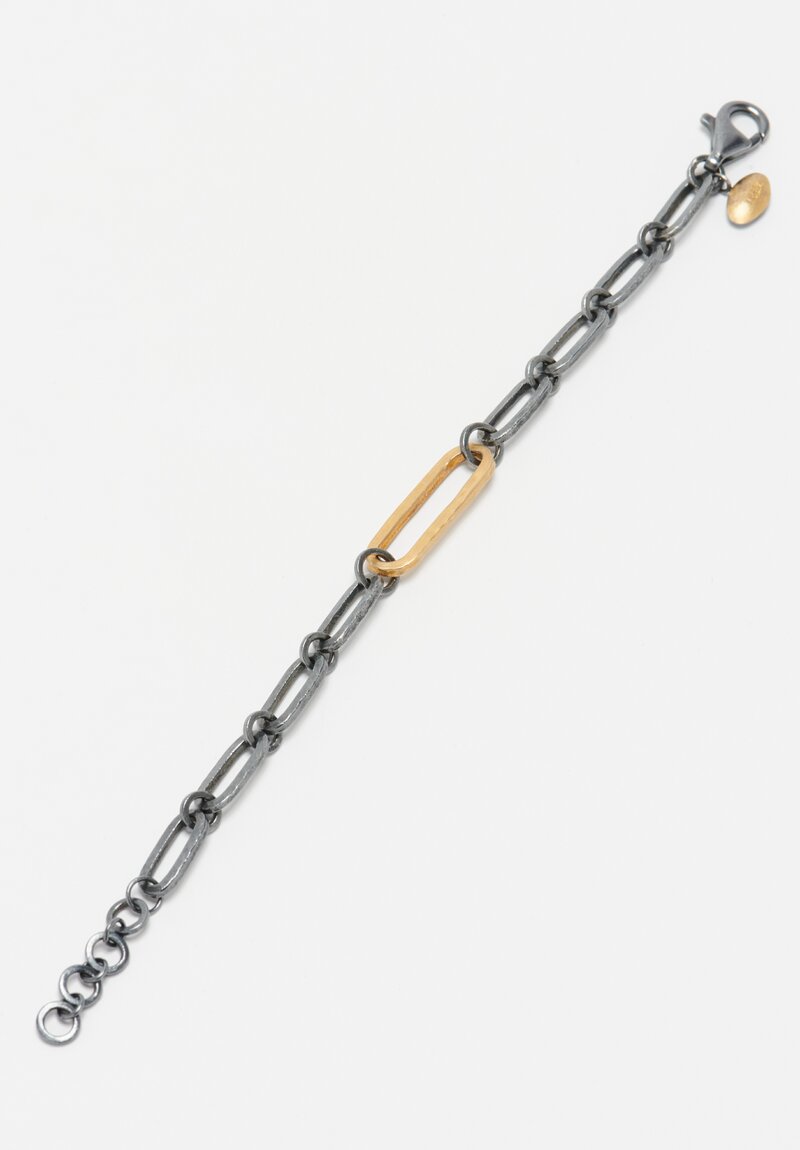 Lika Behar 22K, Oxidized Silver 'Chill-Link' Bracelet	