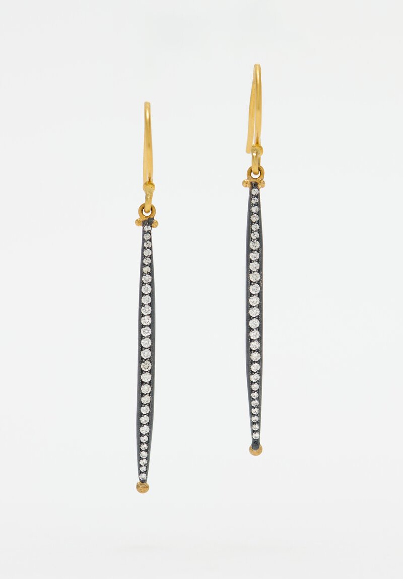 Lika Behar 24K, Granulation & Oxidized Silver 'Kelly' Earrings	