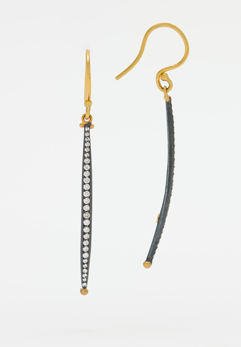 Lika Behar 24K, Granulation & Oxidized Silver 'Kelly' Earrings	