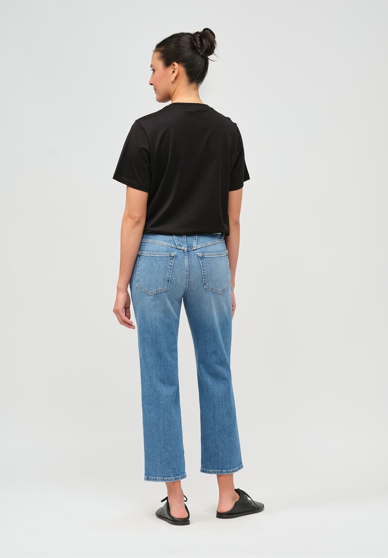 Closed Organic Cotton Distressed Milo Jeans in Mid Blue	