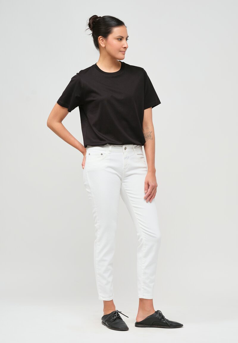 Closed Organic Cotton Baker Slim Jeans in White	