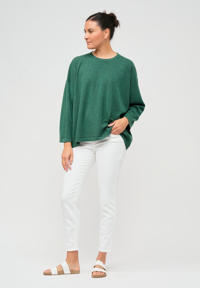 Hania New York Sasha Short Sweater in Goblin Green	