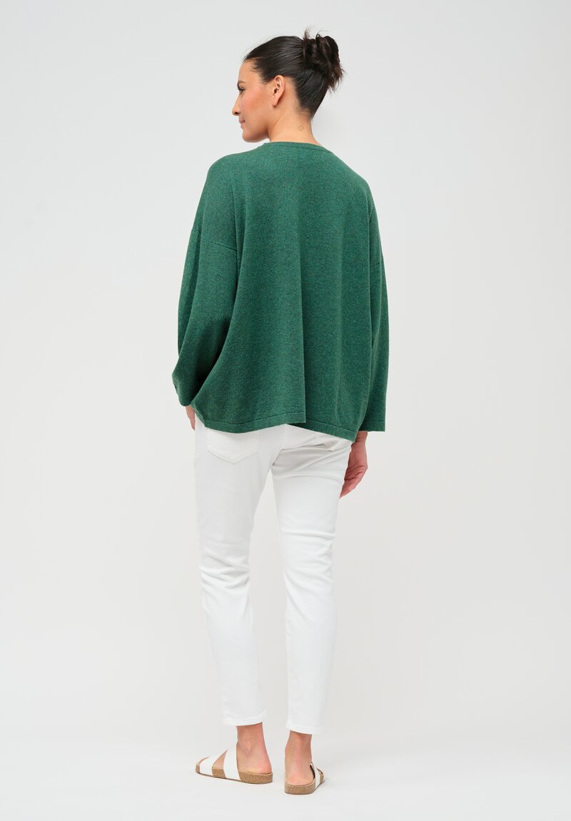 Hania New York Sasha Short Sweater in Goblin Green	