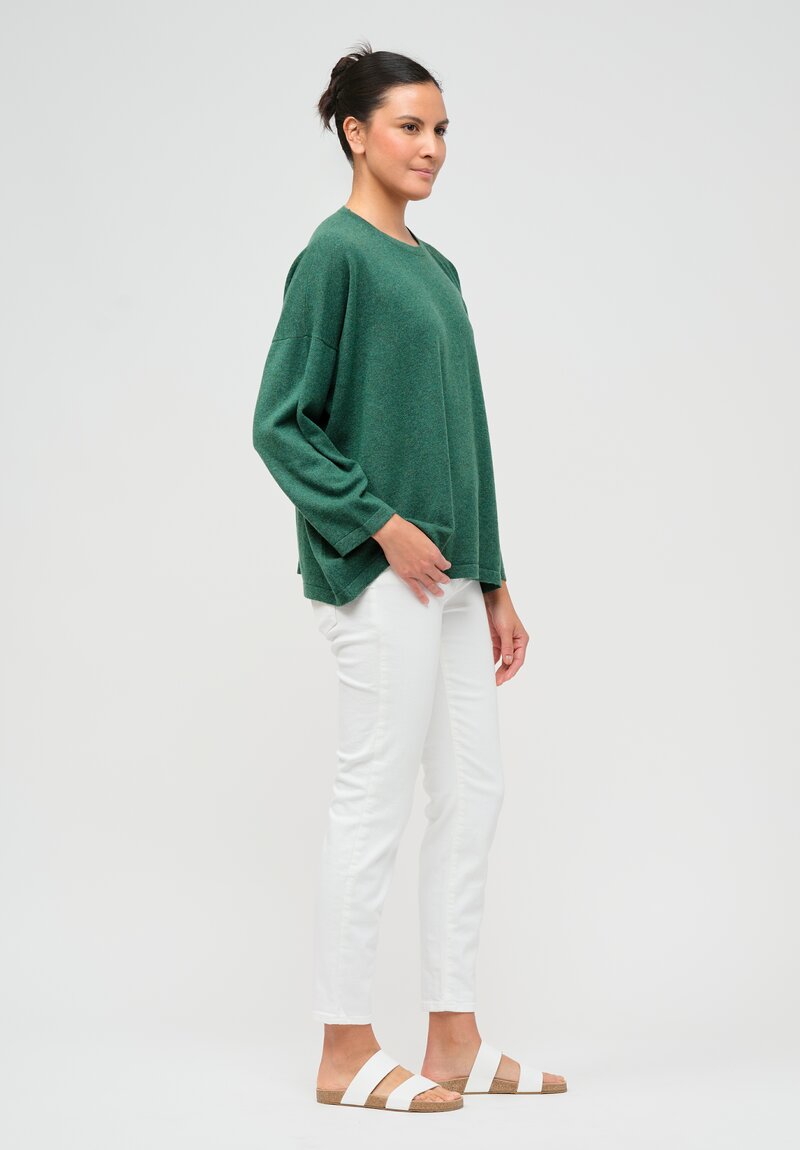 Hania New York Sasha Short Sweater in Goblin Green	