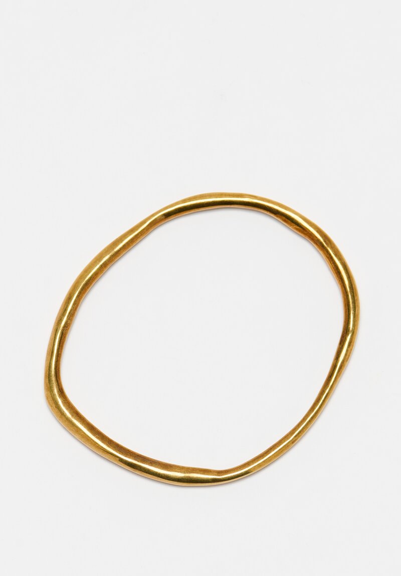 Dries Van Noten Set of Bangle Bracelets in Brass	