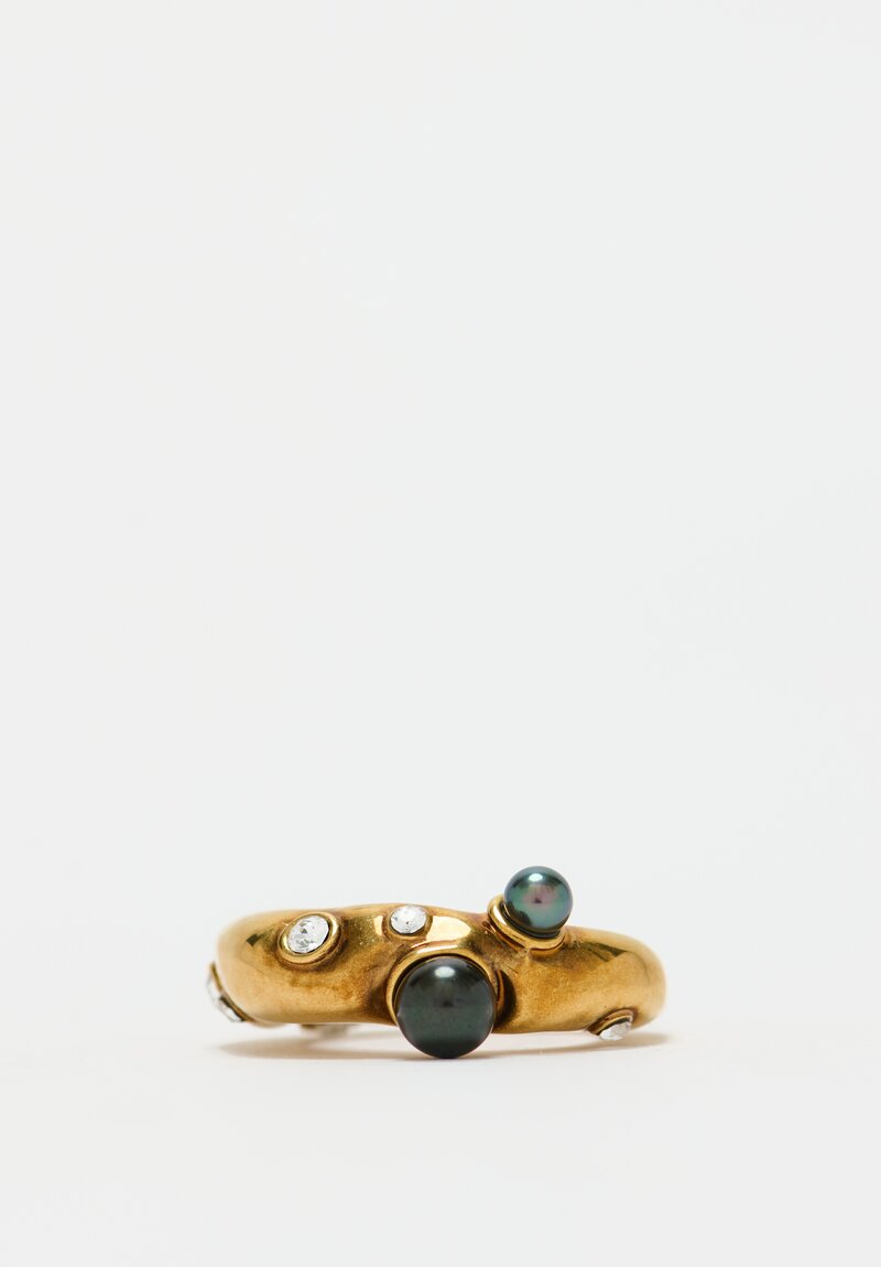 Dries Van Noten Jewel Ring in Brass	