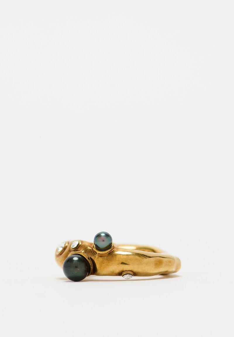 Dries Van Noten Jewel Ring in Brass	