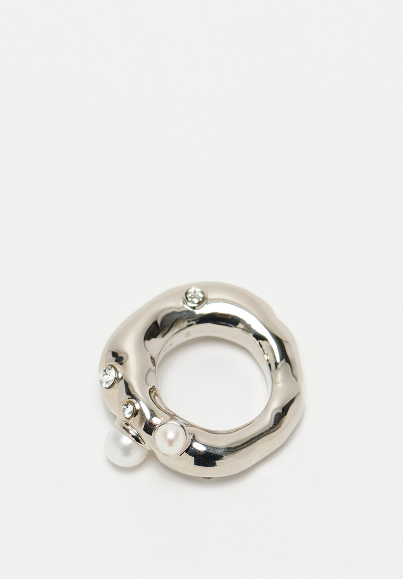 Dries Van Noten Jewel Ring in Silver	