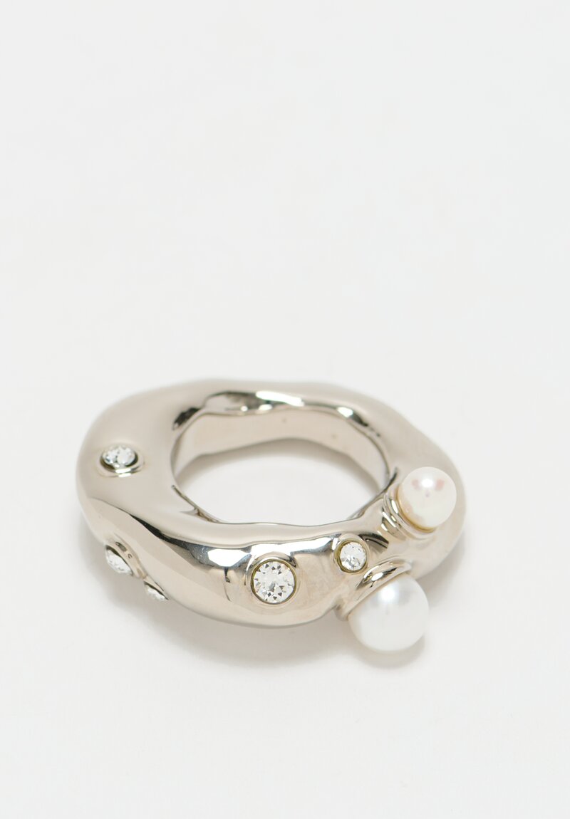 Dries Van Noten Jewel Ring in Silver	