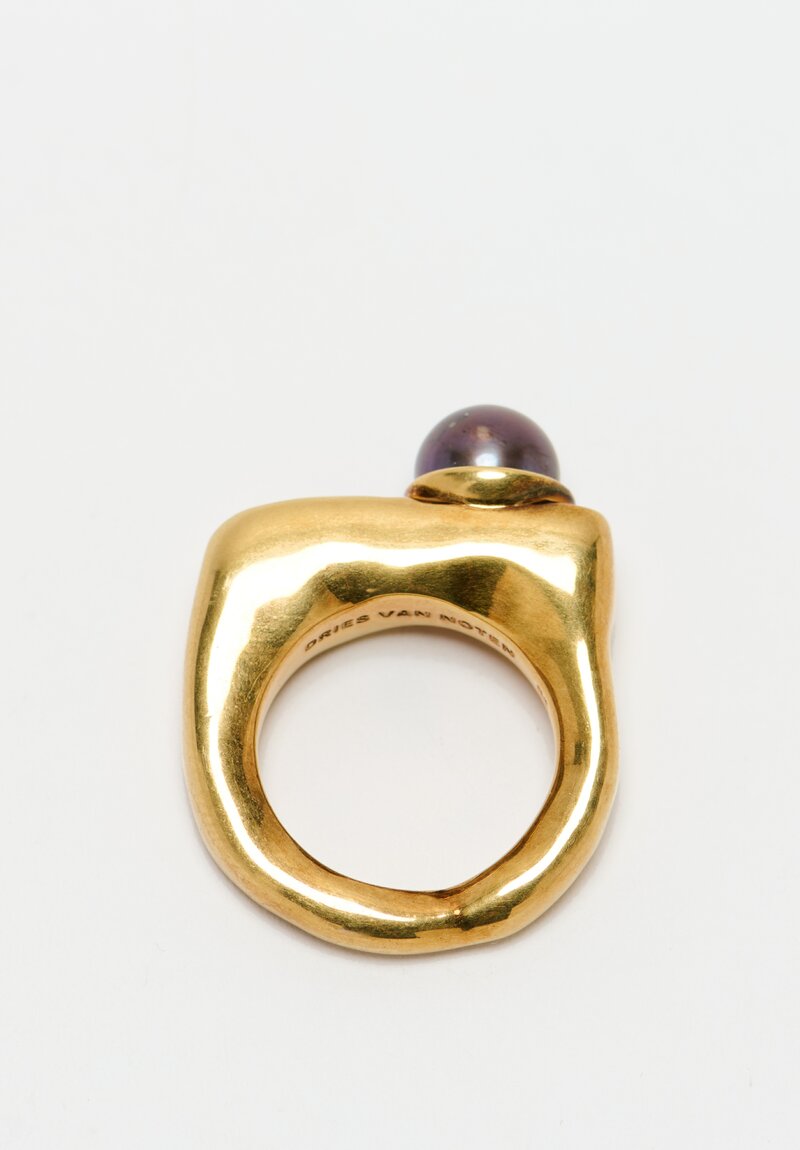 Dries Van Noten Chevalier Brass Ring