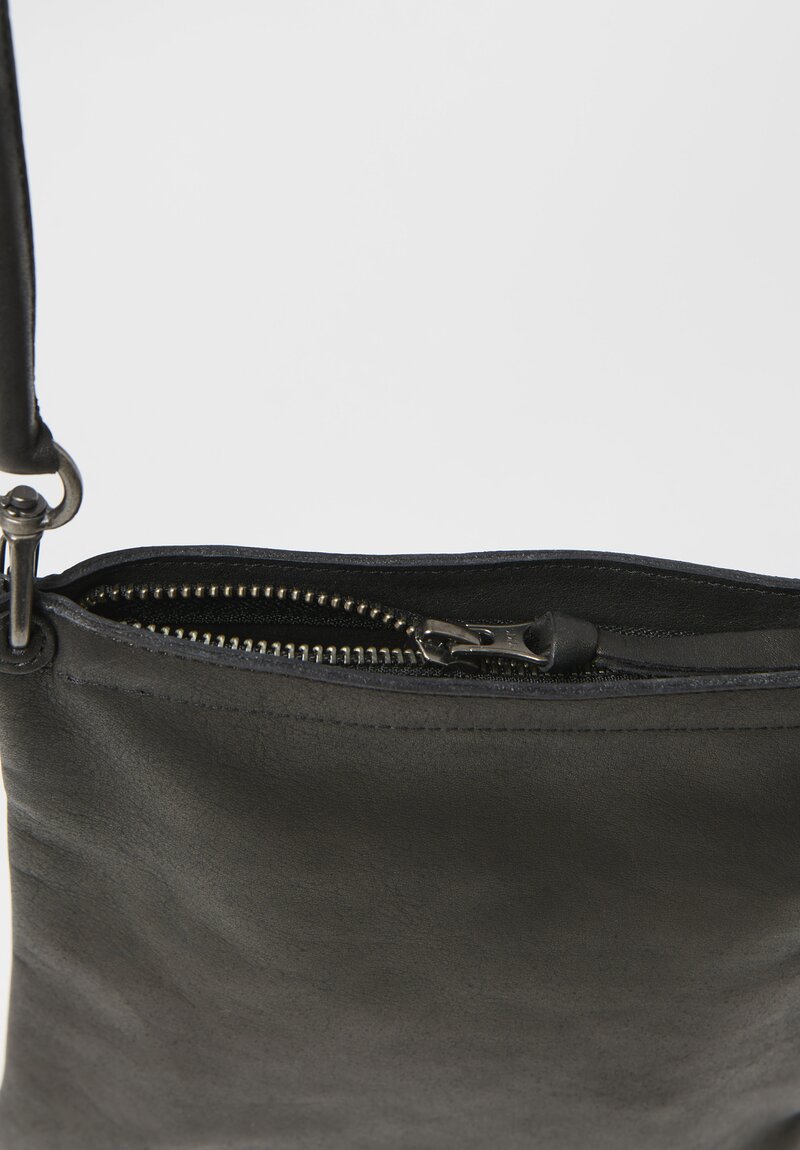 Christian Peau Soft Leather Shoulder Bag in Black	