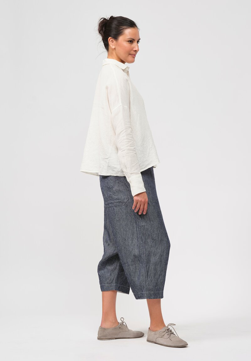 Forme d'Expression Woven Ramie & Linen Fisherman Pants	