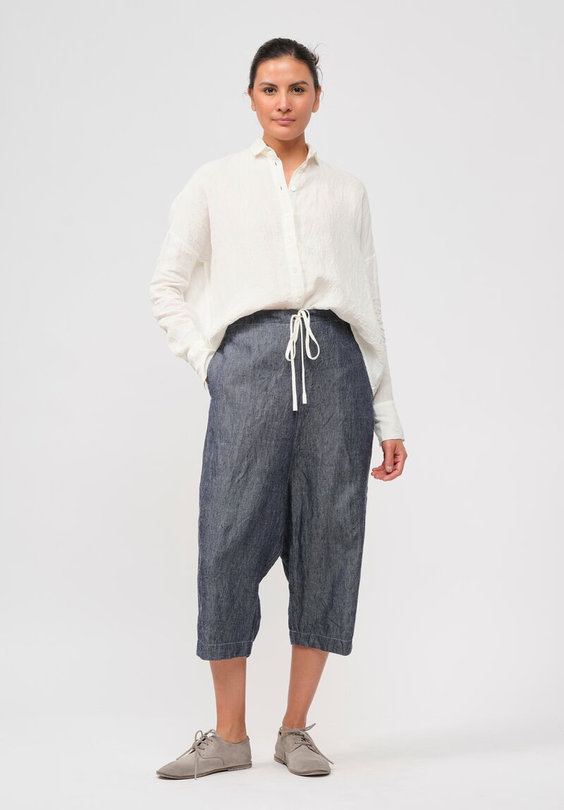 Forme d'Expression Woven Ramie & Linen Fisherman Pants	